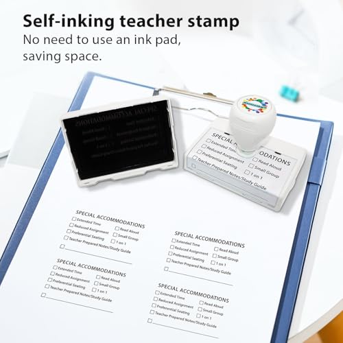 WAHXIAOSW 5-Star Writing Grid Self Inking Stamp - Image 4