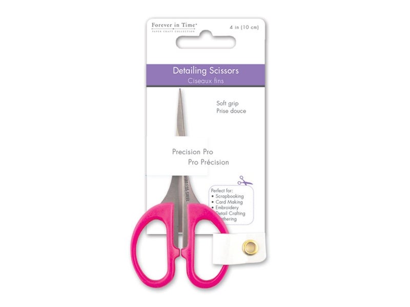 Forever in Time Scrappin-Gear Forever in Time ST176 Precision-Pro Detailing Scissor, 4in, Soft-Grip - Image 1