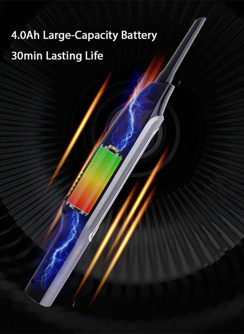 Excefore Handheld Vacuum Cleaner Cordless, Mini Protable Car Reusable HEPA Filter, Wet/Dry Compact Stick Dust Busters Clean Pet Hair for Desktop, Keyboard Cleaner, Home Sofa - Image 3