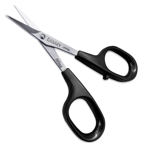 CANARY Small Precision Scissors - 4" with One Extra Pointed Tip, Mini Scissors for Paper Cutting, Paper Crafts, Kirie Art, Made in Japan - Image 1