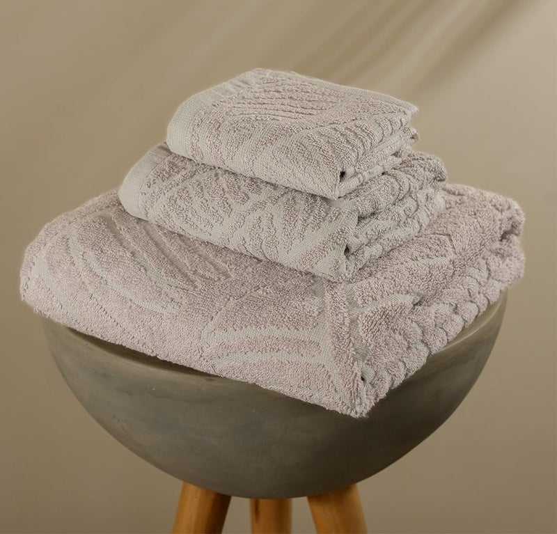 MUSA Banana Towels | 400 GSM Terry Towel Set of 3-1 Bath Towel | 1 Hand Towels | 1 Face Towels with Free Bag | Terry Towels for Bath Large Size | Towel for Men, Women (Shadow Grey) - Image 1