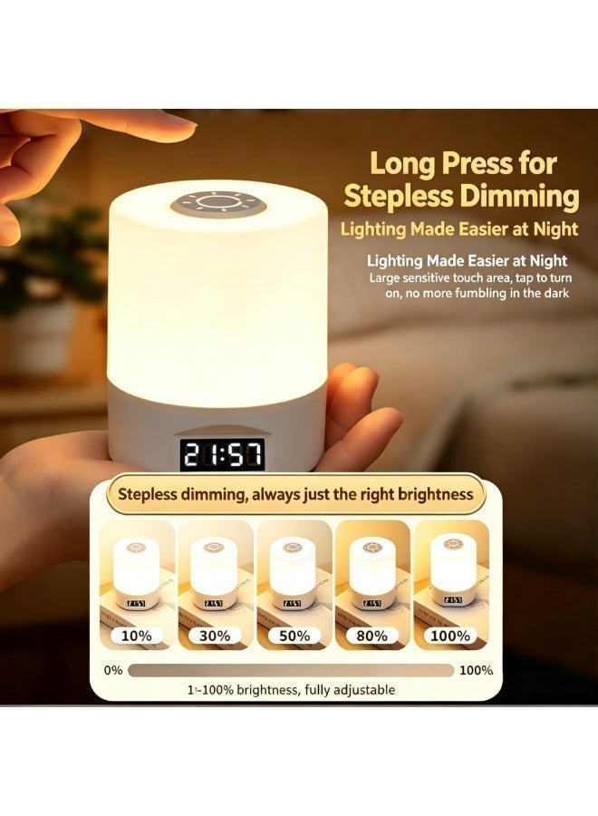 HAMTC Rechargeable Touch Night Light, Dimmable LED Bedside Lamp with Remote, Baby Nursery Lamp, 3 Color Temperatures, Timer, Perfect for Bedroom, Dorm, Night Feeding - Image 5