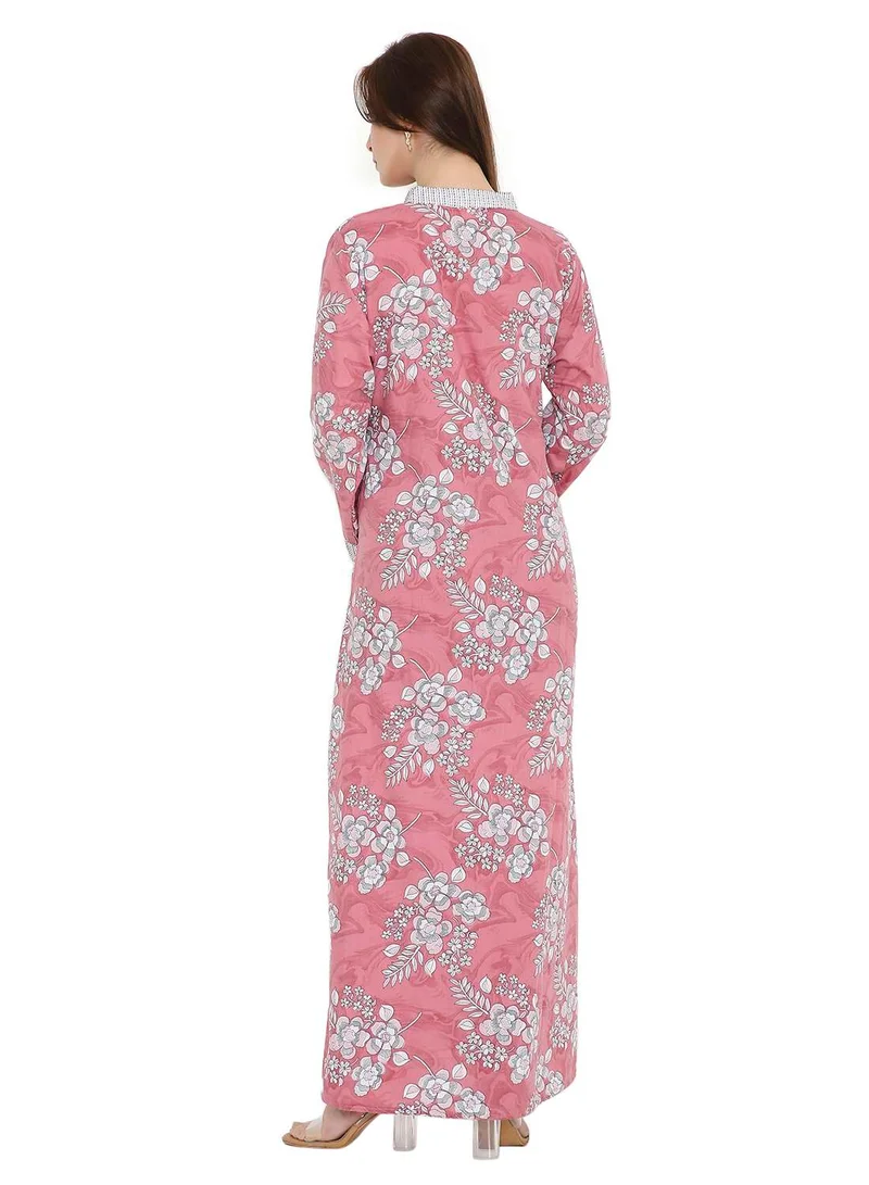 HANA & SARA ELEGANT LONG PRINTED CASUAL STYLED ARABIC KAFTAN JALABIYA DRESSES