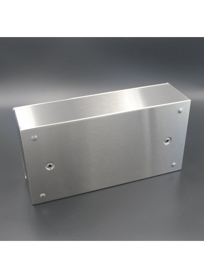 JunSun Rectangular Tissue Box Cover Tissue Box Holder Napkin Holder Tissue Storage Box Facial Tissue Holder Decorative Holder for Bathroom Bedroom Nightstand Office Car-Stainless Steel Brushed Nickel - Image 5