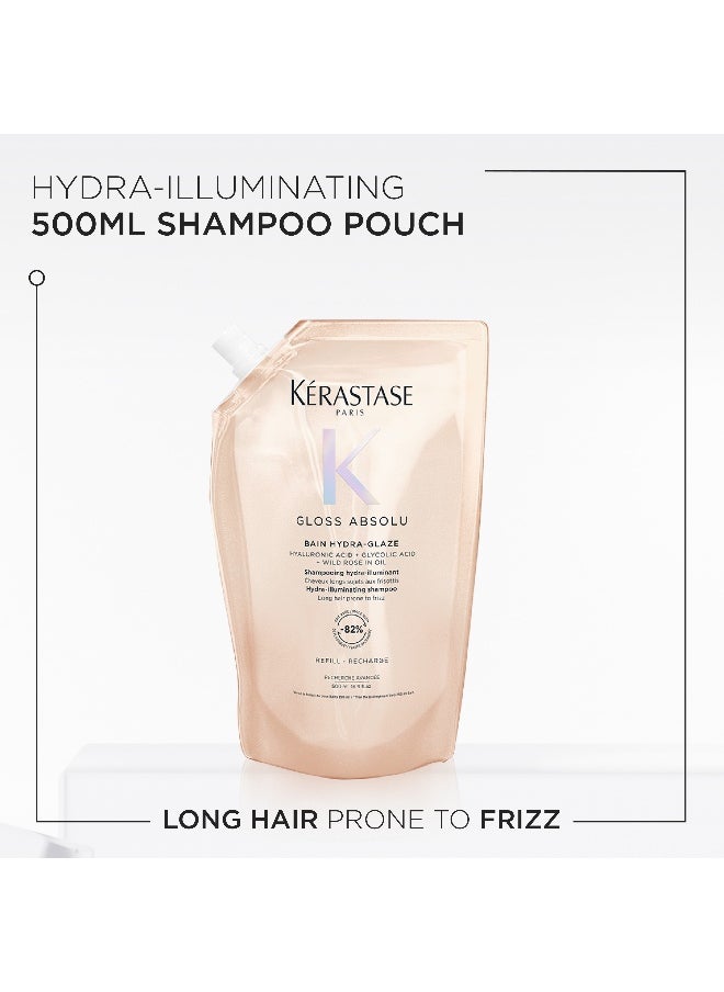 KERASTASE Gloss Absolu Hydra-Glaze Shampoo Refill Pouch 500ml  - Image 2