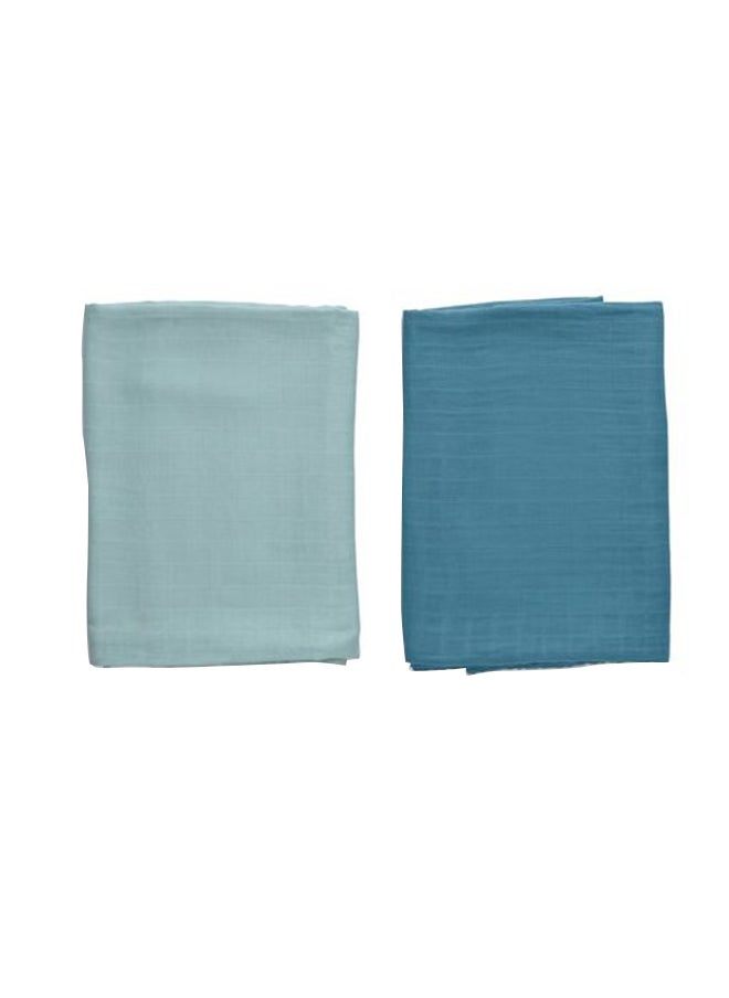 Anvi Baby Anvi Baby Organic Bamboo Muslin Swaddle Wrap Set of 2 -Green Fields  - Image 1