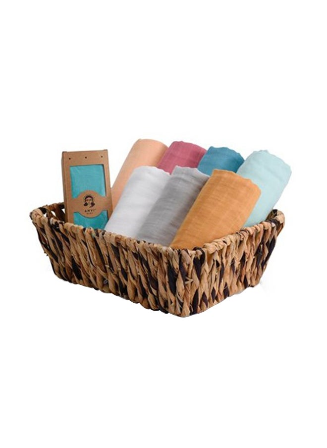 Anvi Baby Anvi Baby Organic Bamboo Muslin Swaddle Wrap Set of 2 -Green Fields  - Image 3