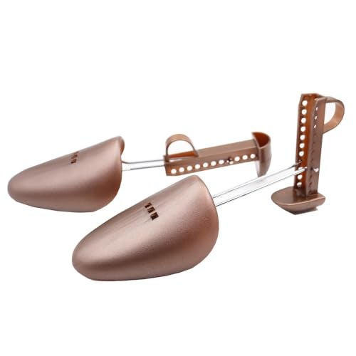 EchoDone 10 Pairs Practical Adjustable Length Men Shoe Tree Shoe Stretcher Boot Holder Shaper Support Brown Color - Image 3