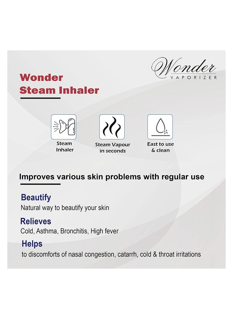 Wonder - Steam Inhaler Sauna Vaporizer For Blackheads Removal Cold  Cough Rejuvenate Skin - Image 1