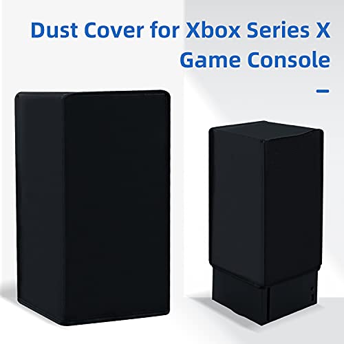 Mcbazel غطاء غبار Mcbazel لجهاز Xbox Series X، منفذ كابل سهل الوصول، غطاء واقي مضاد للخدوش ومقاوم للماء لجهاز Xbox Series X - أسود - Image 2