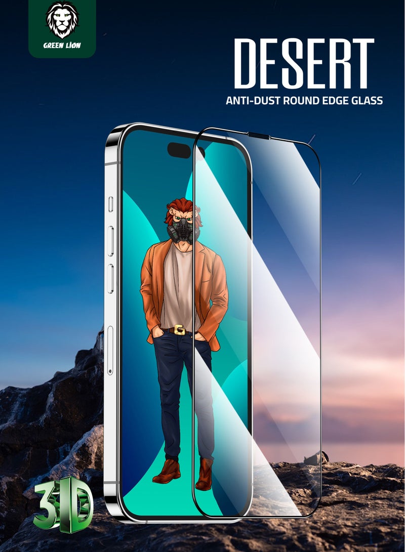 GREEN LION iPhone 14 Pro Glass Screen Protector 6.1 inch, 3D Desert Round Edge Glass Compatible With iPhone 14 Pro - Image 2
