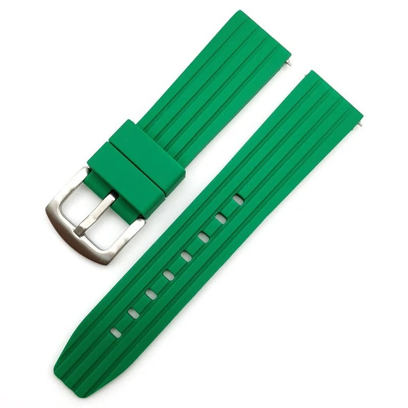 Bluejw Silicone Watch Band 20mm 22mm 24mm Waterproof Tire Tread Replacement Strap for Men's Sport Watches – Durable & Comfortable Replace the Watch Strap - Image 1