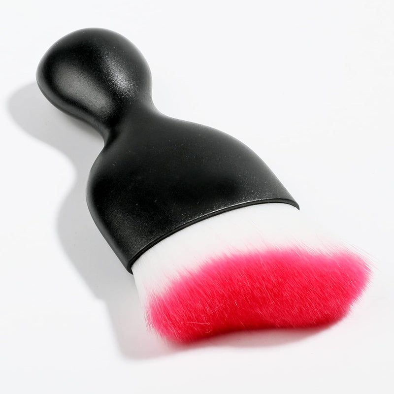 AOCISKA Car Interior Detailing Brush,Soft Bristle Cleaning Brush Car Detailing Brush Dusting Brush,Car Interior Cleaning Tool,Auto Detail Brush Car Dash Duster Brush (Black&Rose) - Image 1