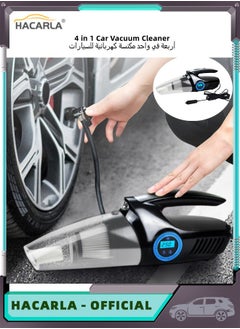 2 in 1 Handheld Car Vacuum Cleaner Portable Air Compressor And Tire Inflator 13FT Cord with Tire Pressure Gauge Display with LED Car Accessories