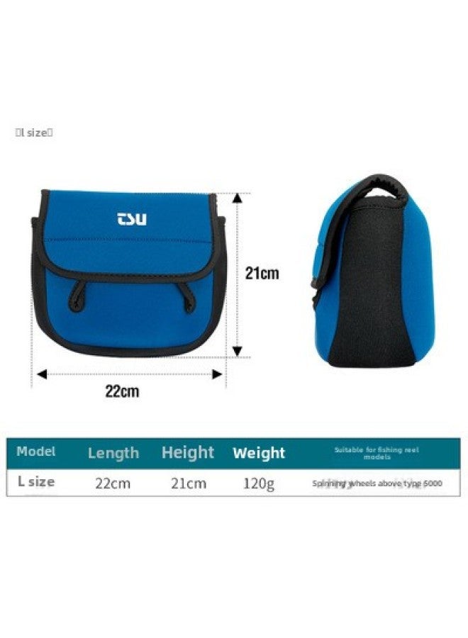 Fishing House Spinning Wheel Bag Thickened Portable Fishing Reel Bag Lure Wheel Bag Special Dustproof Lure Wheel Protective Cover-Color:L Size Spinning Wheel Bag  - Image 1