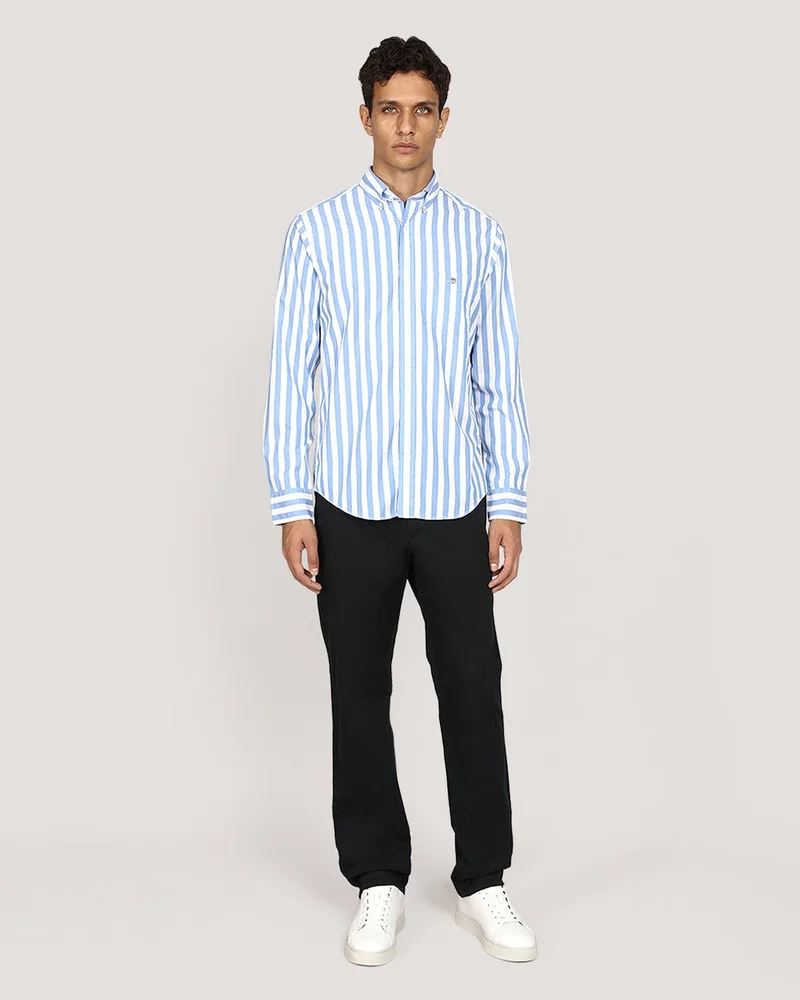 GANT  Regular Classic Poplin Stripe Shirt for Men | Best Price UAE