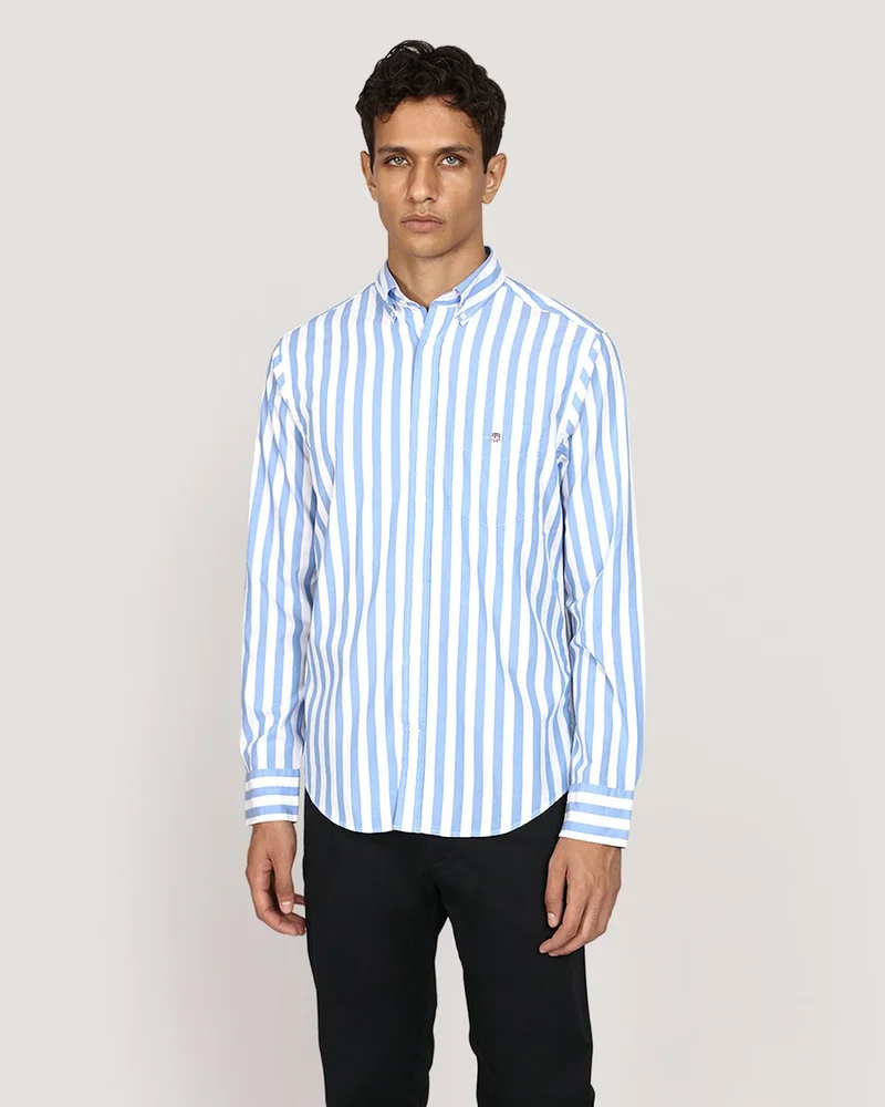 GANT Regular Classic Poplin Stripe Shirt