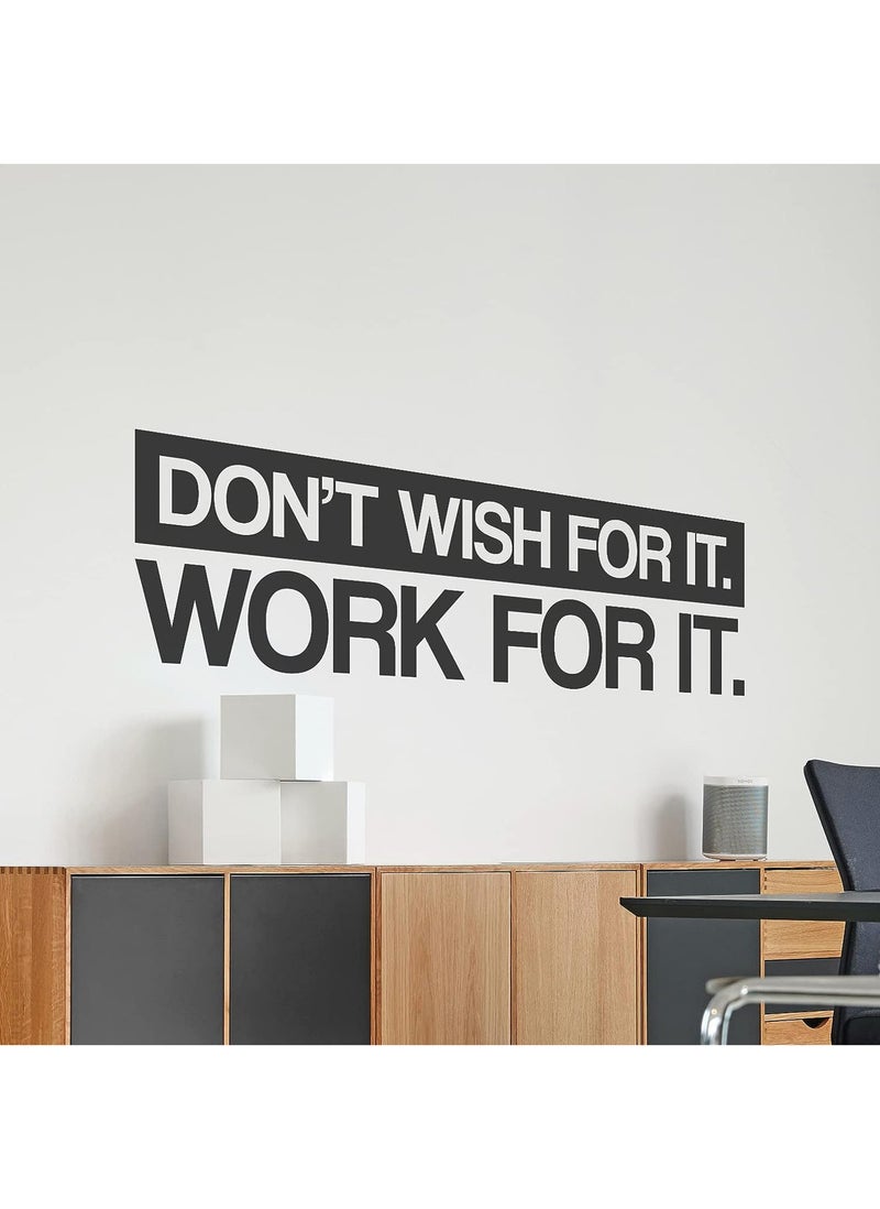 Spoil Your Wall لا تتمنى ذلك - اعمل من أجله ملصق جدار اقتباسات، فنون الجدران ديكور منزلي ملصقات جدارية، 10x37 بوصة من Spoil Your Wall - Image 1