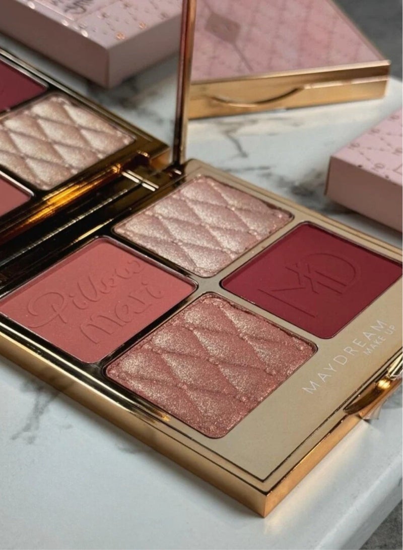 MAYDREAM Pillow Tack Face Highlighter and Blusher Palette Multi-color  - Image 3