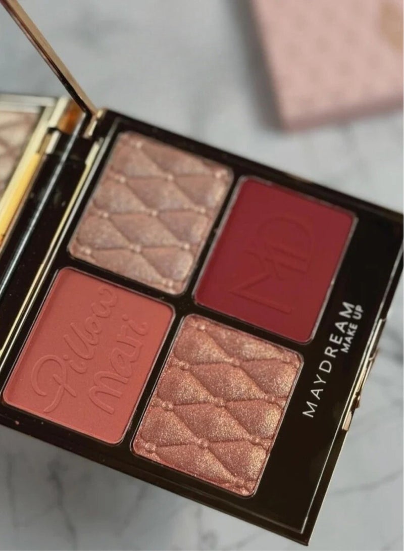 MAYDREAM Pillow Tack Face Highlighter and Blusher Palette Multi-color  - Image 1