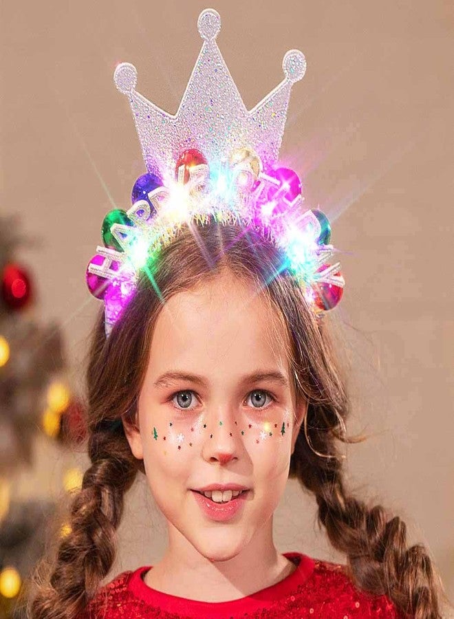 Zoestar Light Up Happy Birthday Crown Headband Glow Ball Hair Bands Led Birthday Party Hair Accessories Women - Image 3