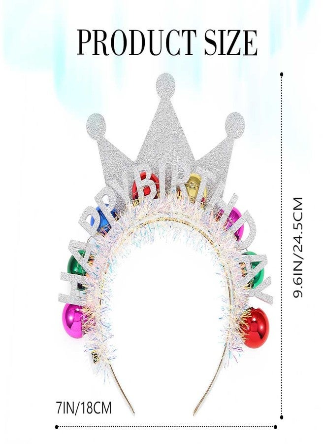 Zoestar Light Up Happy Birthday Crown Headband Glow Ball Hair Bands Led Birthday Party Hair Accessories Women - Image 4