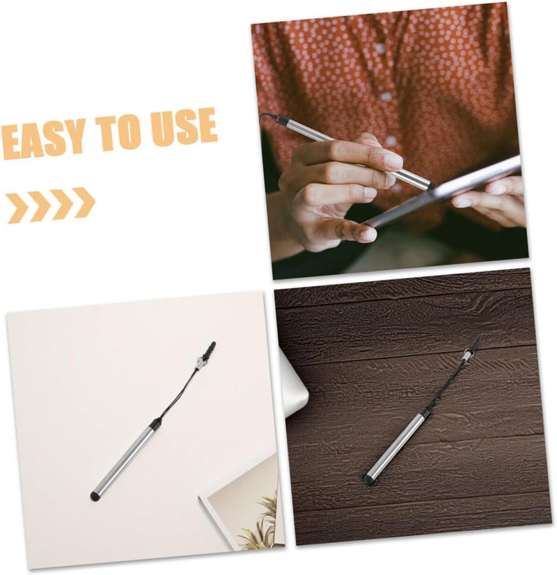 DOITOOL 8Pcs Retractable Capacitive Stylus Pens for Touchscreen Devices Ergonomic Design for Phones Tablets Portable Lightweight Stylus with Comfortable Grip - Image 3