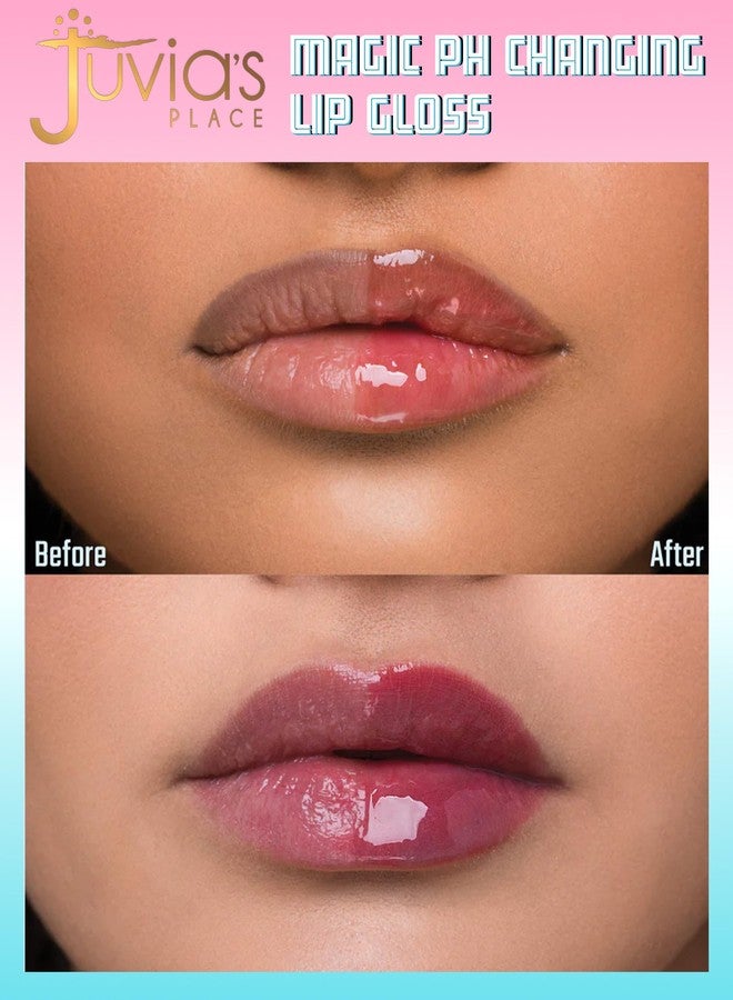 Juvia's Place Magic pH Color Change Lip Gloss - Mood - High-Gloss Shine pH Balance Lip Gloss w/Color Changing Tint, Lightweight Non-Sticky Finish, Ideal for Everyday No Makeup Look on All Skin Tones - Image 3