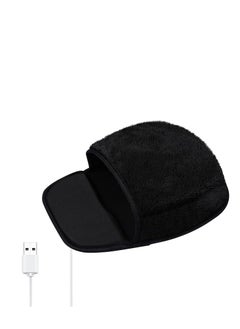 USB Heated Mouse Pad Hand Warmer, Ergonomic Heating Gaming Mouse Pad Mat, with Wrist Rest for Office Home Computer Laptop, Non-Slip Rubber Base, Small Desk Mousepad Gift, Made of Neoprene