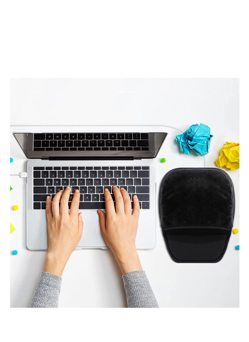 SYOSI - USB Heated Mouse Pad Hand Warmer, Ergonomic Heating Gaming Mouse Pad Mat, with Wrist Rest for Office Home Computer Laptop, Non-Slip Rubber Base, Small Desk Mousepad Gift, Made of Neoprene - Image 1
