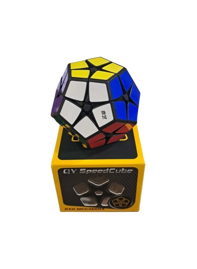Qiyi 2x2 Kilominx Stickered Dodecahedron Speedcube - Advanced 12-Sided Twisty Magic Puzzle - Image 2