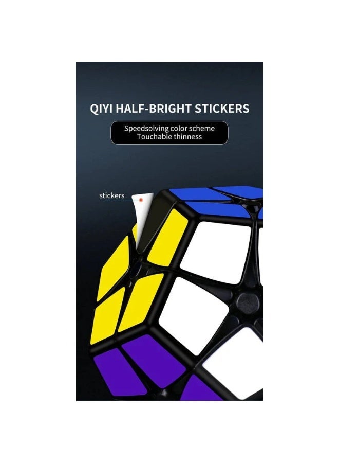 Qiyi 2x2 Kilominx Stickered Dodecahedron Speedcube - Advanced 12-Sided Twisty Magic Puzzle - Image 3