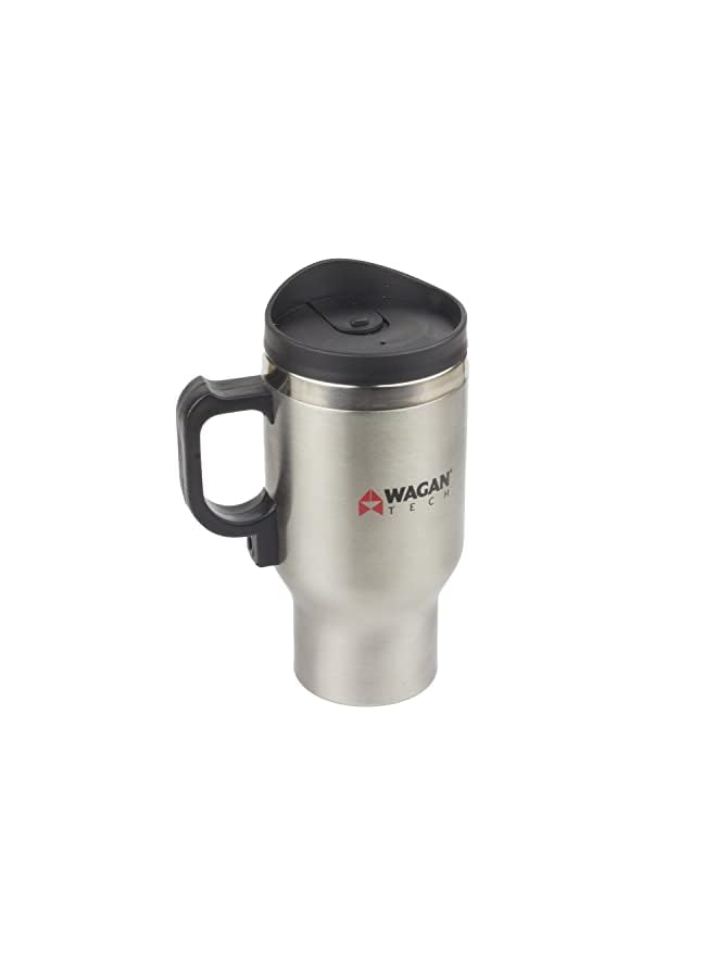 Zaboon 12V Stainless Steel Heated Travel Mug With Antispill Lid 16 Oz Capacity Silver - Image 3
