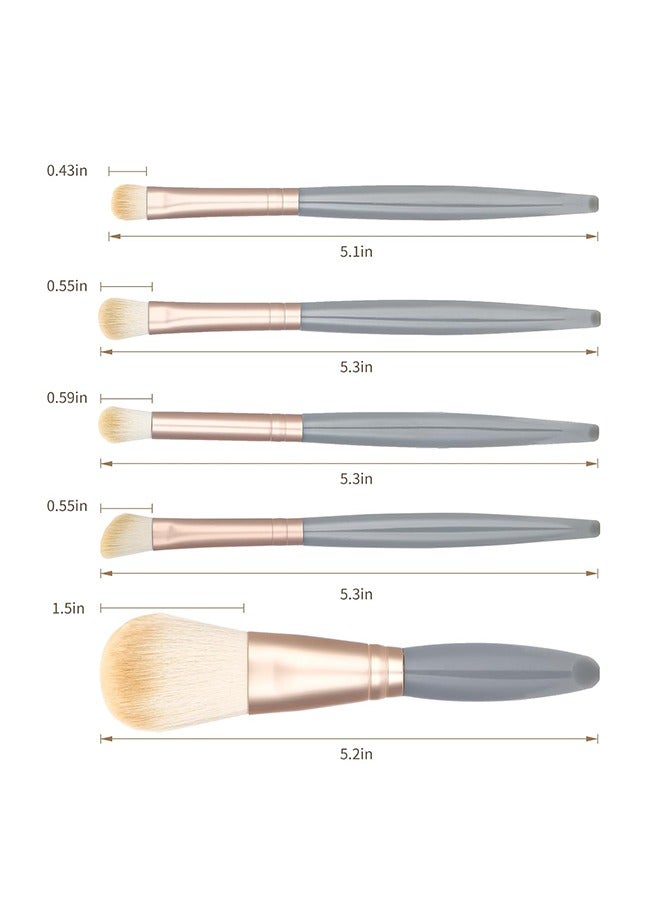 مجموعة فرش مكياج متعددة الاستخدام للسفر - Image 2