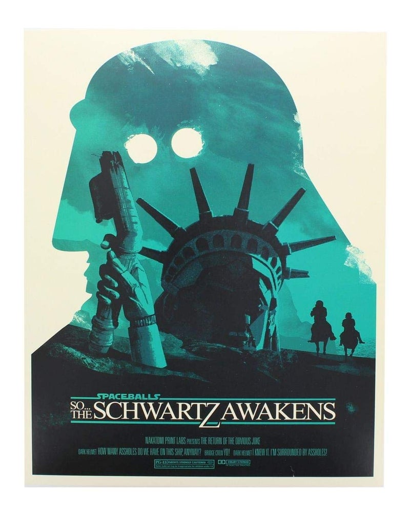 Nerd Block Spaceballs: The Schwartz Awakens Dark Helmet 8x10 Art Print by Joshua Budich