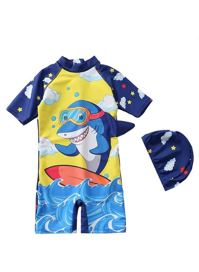 طقم ملابس سباحة للأطفال 90 سم