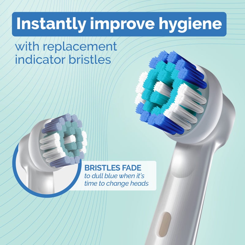 Milos Toothbrush Head Compatible with Oral B - 16 Pack Milos Replacement Electric Toothbrush Heads Deep and Precise Cleaning Brush Heads Toothbrush Heads Compatible with Oral B Braun - Image 3