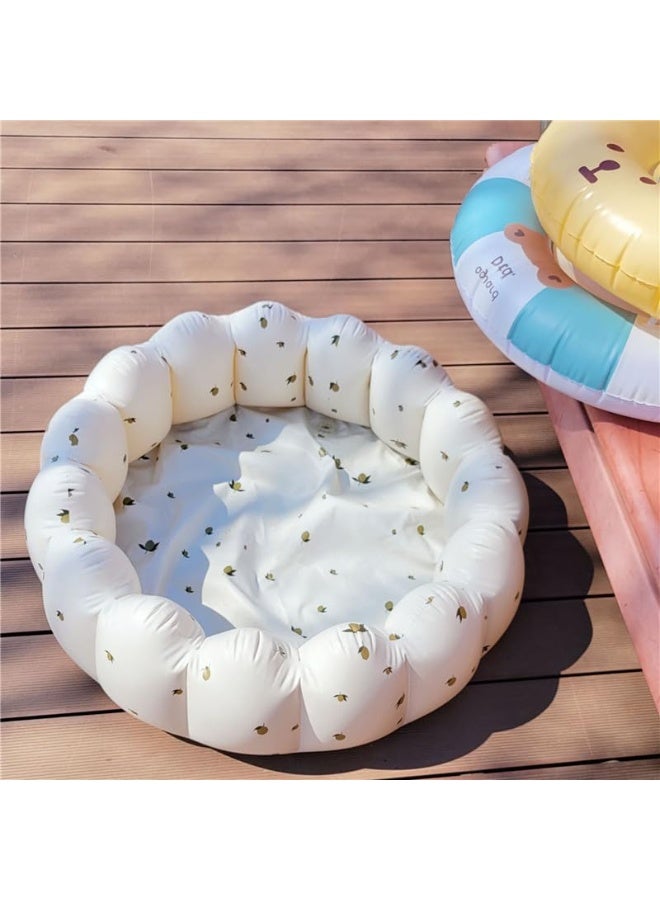 شو وو حوض كرات قابل للنفخ للأطفال، حوض لعب محمول متعدد الوظائف، لا يحتاج إلى تجميع، سياج مركز أنشطة داخلي/خارجي، للأطفال الصغار من سن 0 إلى 3 سنوات، بنات وأولاد، مع مضخة هواء بألوان عشوائية - Image 5