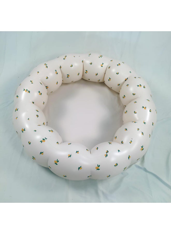 شو وو حوض كرات قابل للنفخ للأطفال، حوض لعب محمول متعدد الوظائف، لا يحتاج إلى تجميع، سياج مركز أنشطة داخلي/خارجي، للأطفال الصغار من سن 0 إلى 3 سنوات، بنات وأولاد، مع مضخة هواء بألوان عشوائية - Image 4