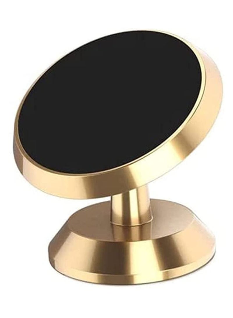 Earldom Magnetic Universal Mobile Phone Car Holder Magnet Dashboard Mount Gold - Image 1