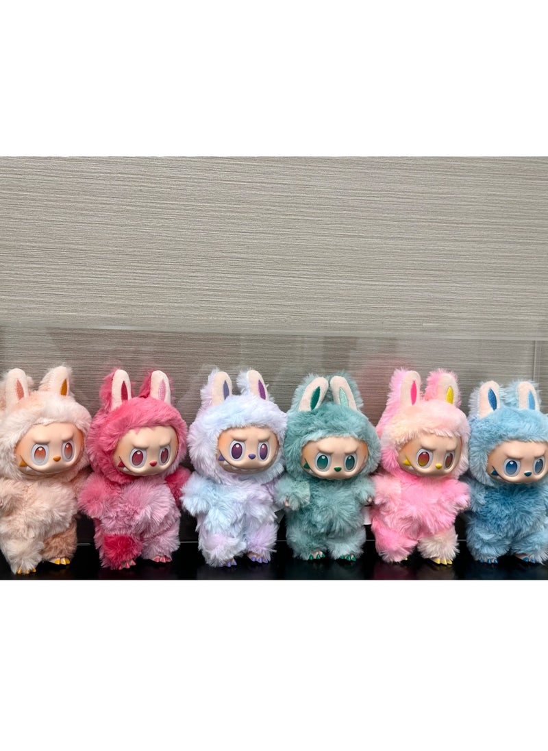 Doll pendant LABUBU 3.0 Labubu vinyl face plush blind box Macaron 1 single box(Premium Edition)