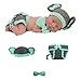 Vedory Vedory Newborn Monthly Baby Photography Props Lovely Boys Girls Outfits Infant Crochet Elephant Hat Shorts Photography  - Image 2