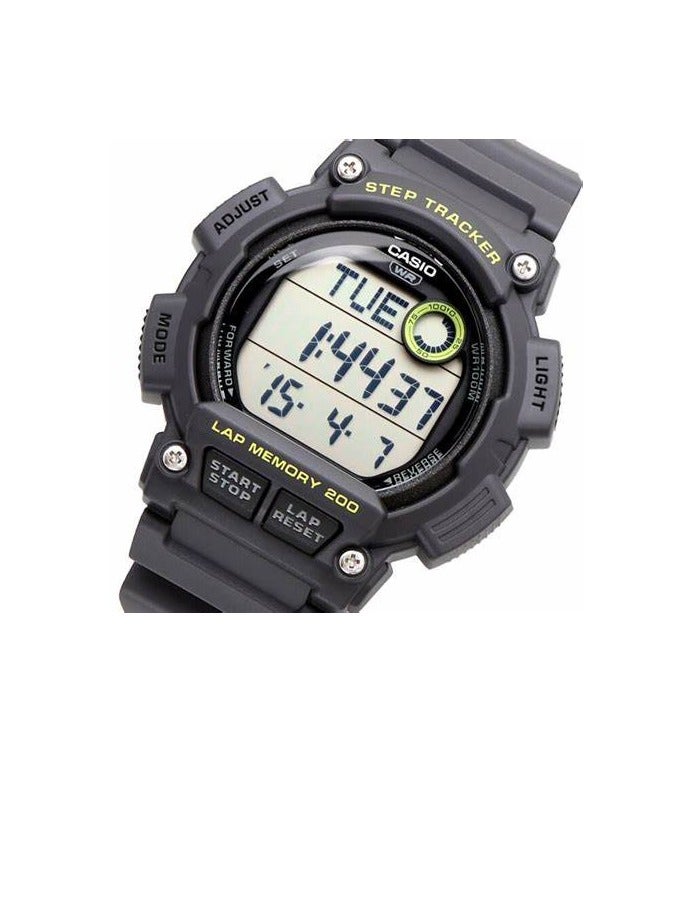 Casio Watch for Men WS-2100H-8AVDF Digital Resin Band Grey - Image 1