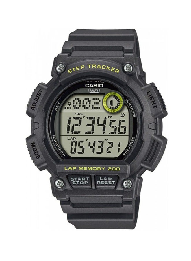 Casio Watch for Men WS-2100H-8AVDF Digital Resin Band Grey - Image 2