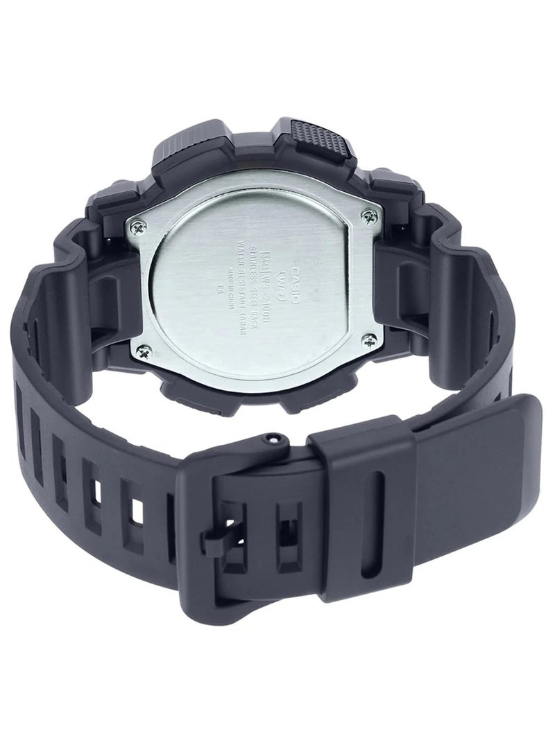 Casio Watch for Men WS-2100H-8AVDF Digital Resin Band Grey - Image 3