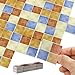 iLAND Miniature Dollhouse Accessories60pcs Dollhouse Flooring on 112 Scale Color Patchwork Tiles 60pcs Mediterranean Style - Image 3