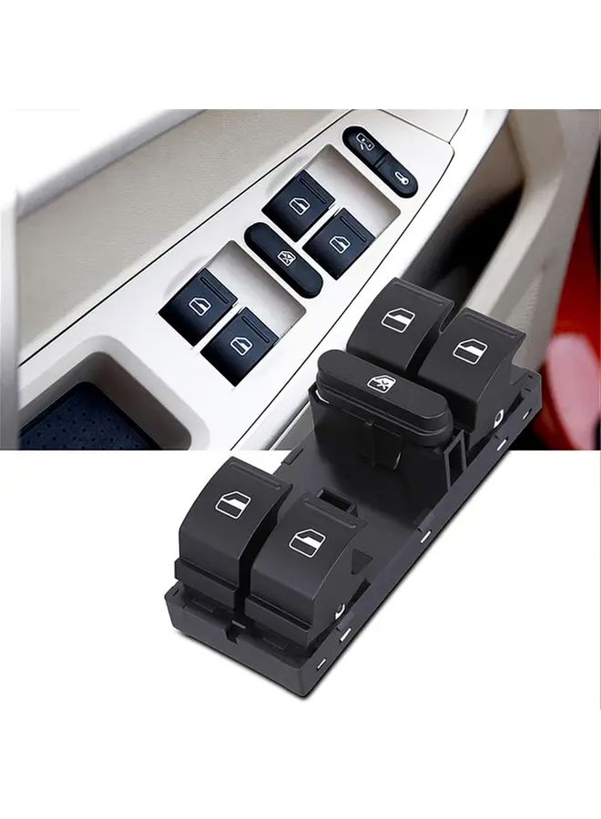 Black Left Front Electric Window Control Switch for 2005-2014 VW CC Golf Jetta Passat Tiguan - Image 5