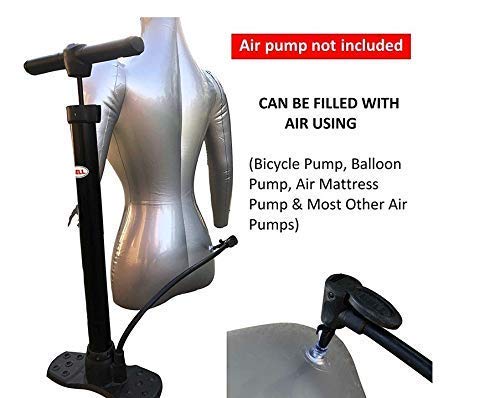 Loop Group Loop Group Inflatable Female Half Body Mannequin Torso Top Shirt Dress Dummy Model Display PVC Plastic Air Filled Half Body Mannequin Display Dummy Inflatable - Image 4