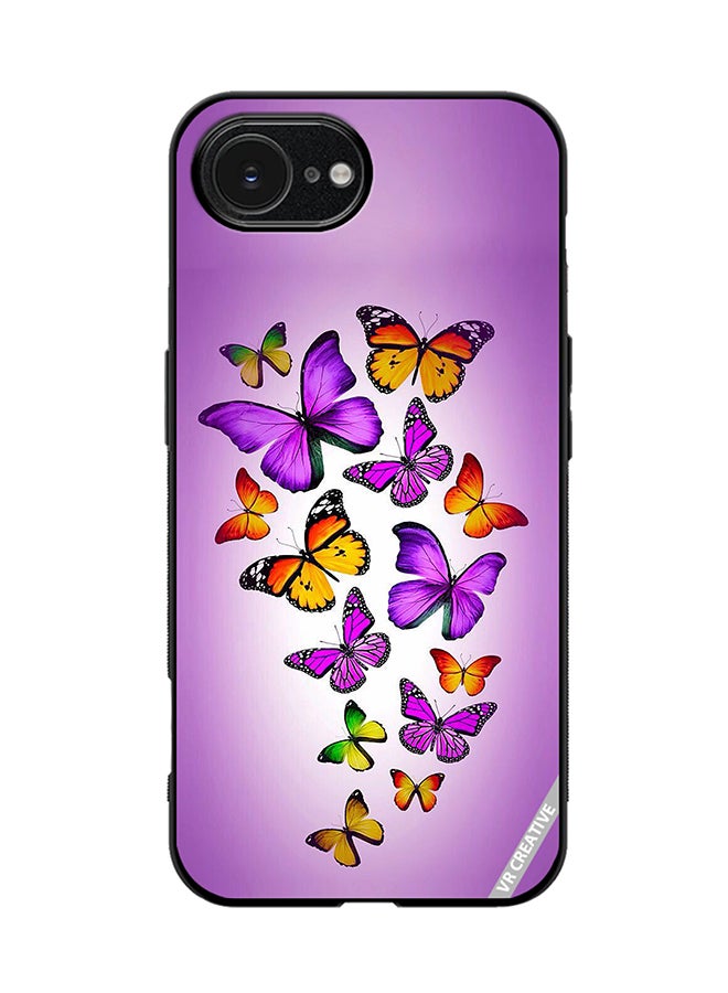 Protective Case Cover For Apple iPhone 16e Mix Butterflies Design Multicolour