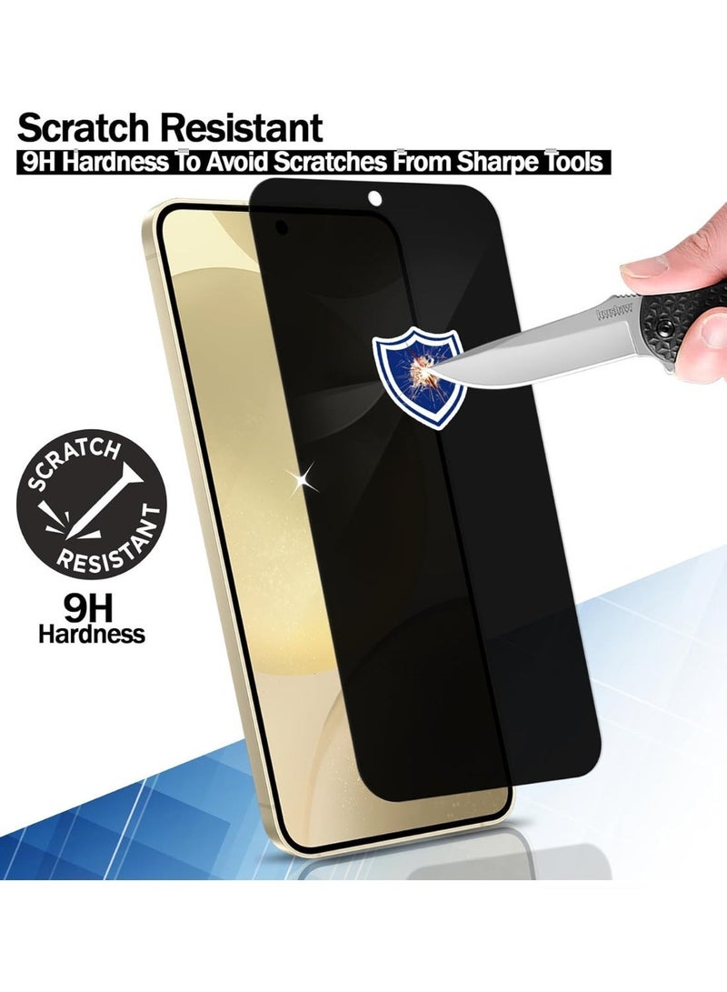 يويو تيك واقي شاشة لهاتف Samsung Galaxy S24 Ultra: زجاج مقسّى (Tempered Glass) مانع للتجسس (للحفاظ على الخصوصية) بصلابة 9H، دقة عالية (HD)، ومقاوم للخدش؛ مخصص لهاتف Samsung Galaxy S24 Ultra 5G (مقاس 6.88 بوصة، إصدار 2024). - Image 2